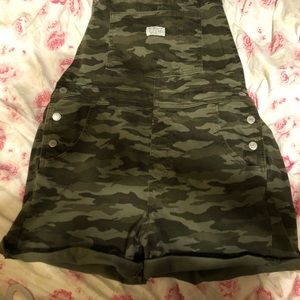 Levi Camo Overall Shorts